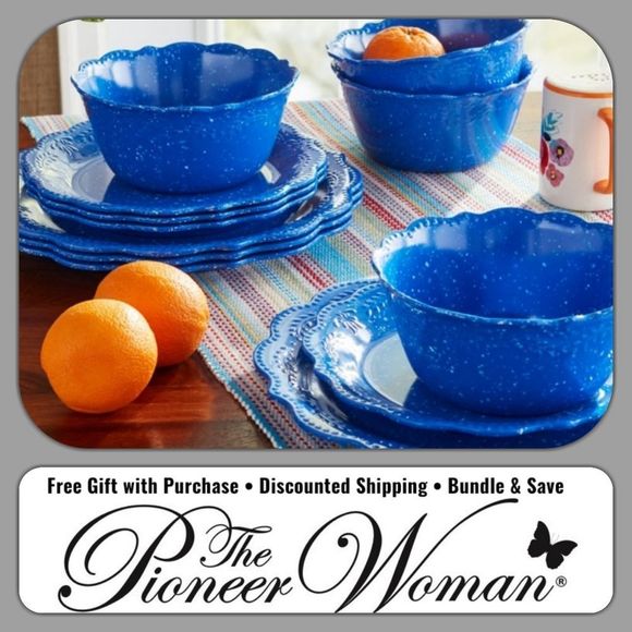 The Pioneer Woman Other New Pioneer Woman Cobalt Blue Speckled